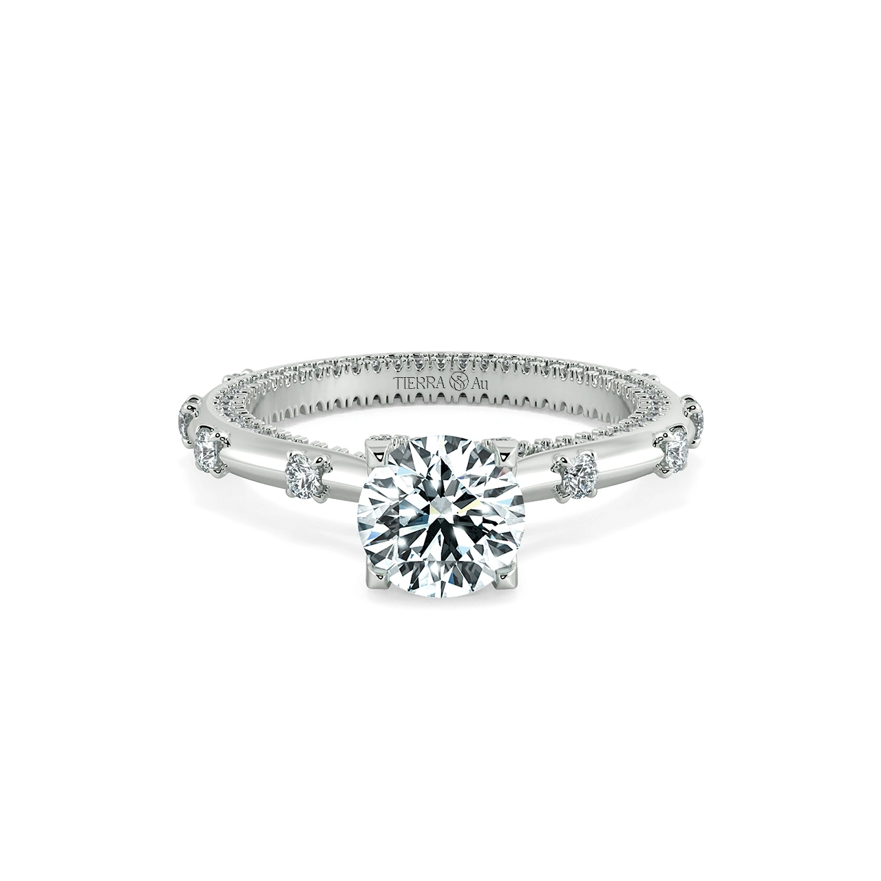 Nhẫn đính hôn Kim cương Solitaire Tie The Knot NCH1812 1